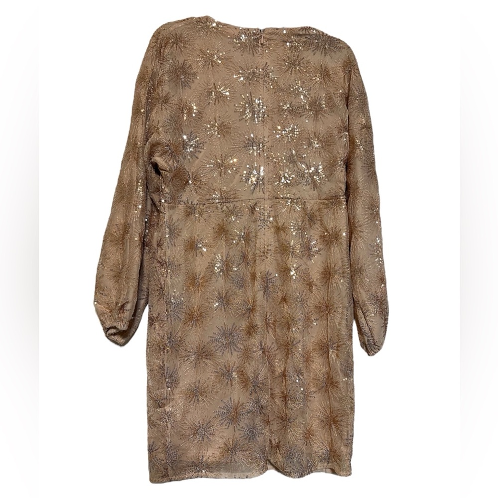 NWT Rosegold sequin cocktail dress - Picture 2 of 3